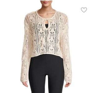 Gilli Cream Crochet Sweater